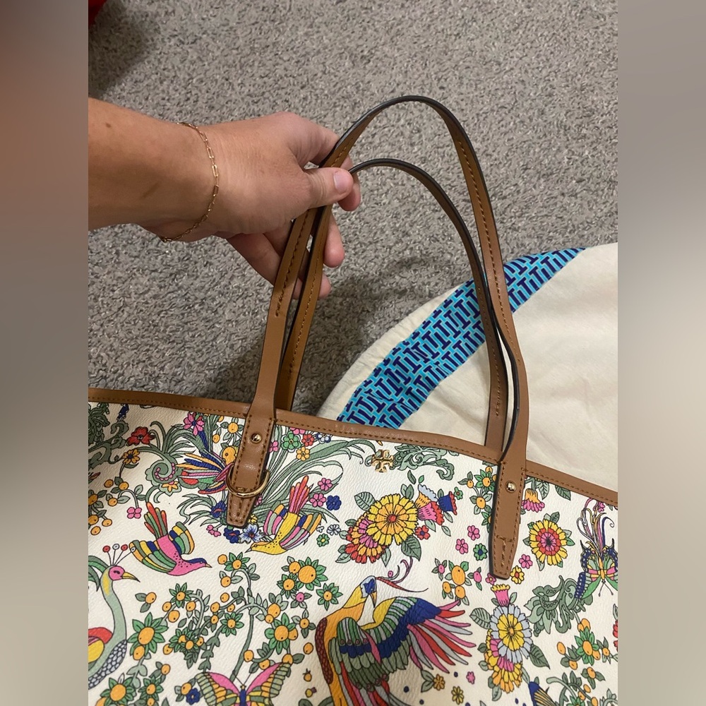 New Tory Burch Promised Land Peacock Kerrington Neverfull Tote Weekender Bag - Picture 8 of 8